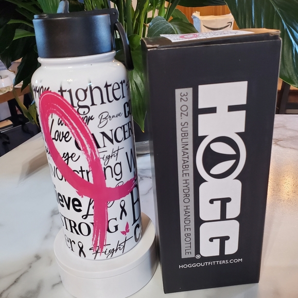 Cancer Warrior Motivational 32oz Hydro Handle Bottle Tumbler 💜sale - Picture 3 of 12